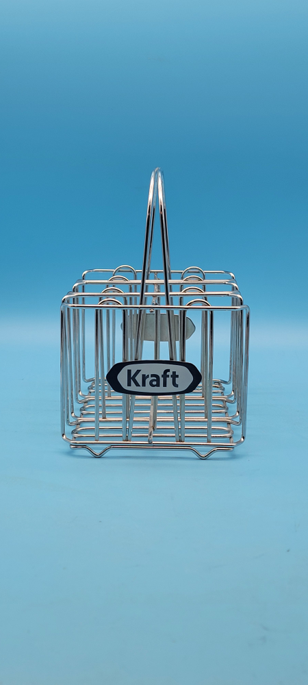 🥳VGC🤩 KRAFT METAL CONDIMENT CADDY SIilver - photo 3
