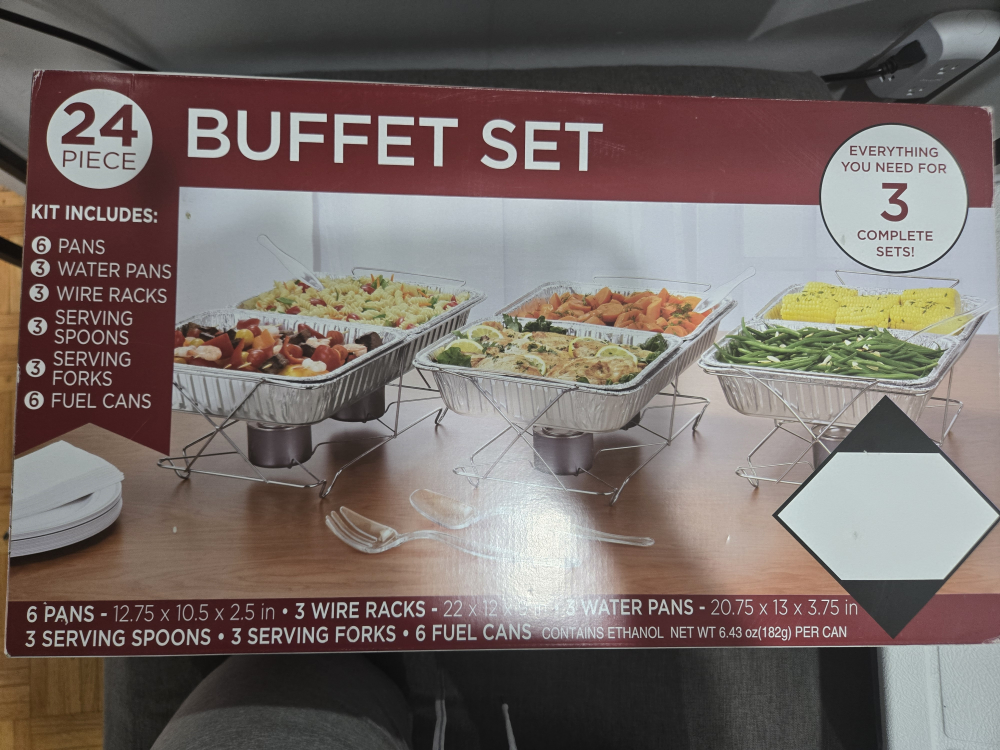 KingZak 24-Piece Buffet Set - New in Box!