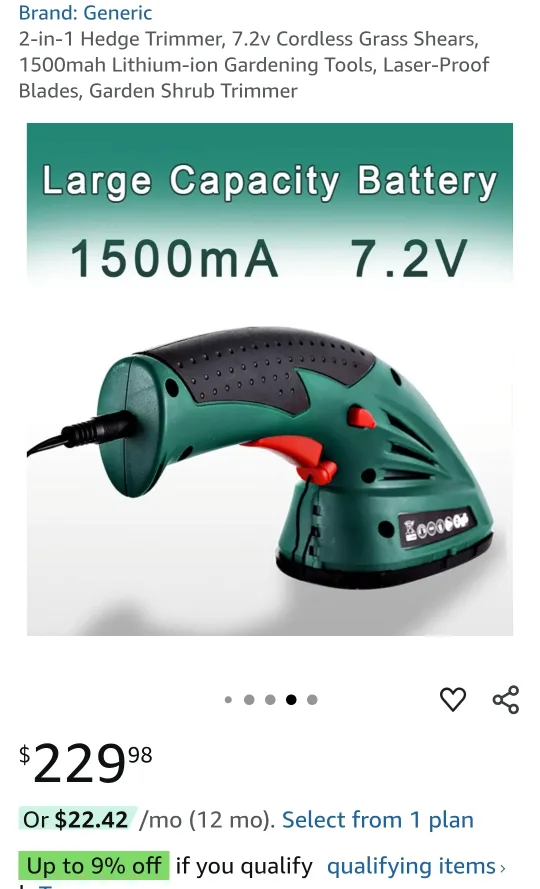 2-in-1 Cordless Grass Shear & Hedge Trimmer image indicator(3)