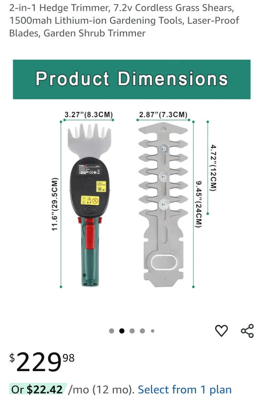 2-in-1 Cordless Grass Shear & Hedge Trimmer - photo 4