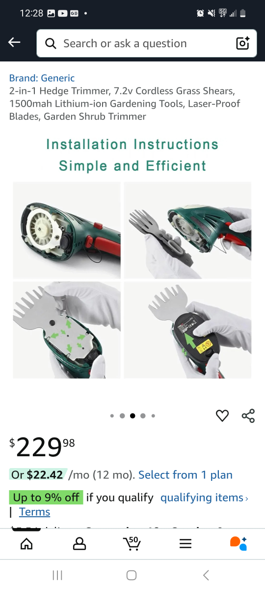 2-in-1 Cordless Grass Shear & Hedge Trimmer - photo 5