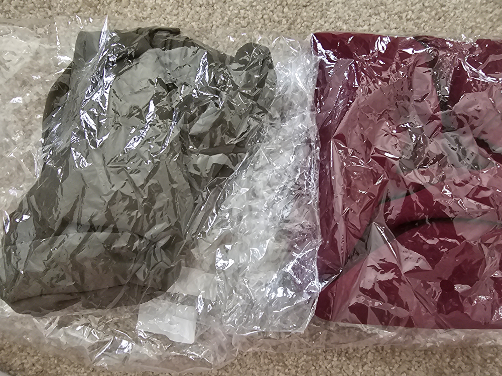 New Soft Chiffon Hijab - Olive & Burgundy