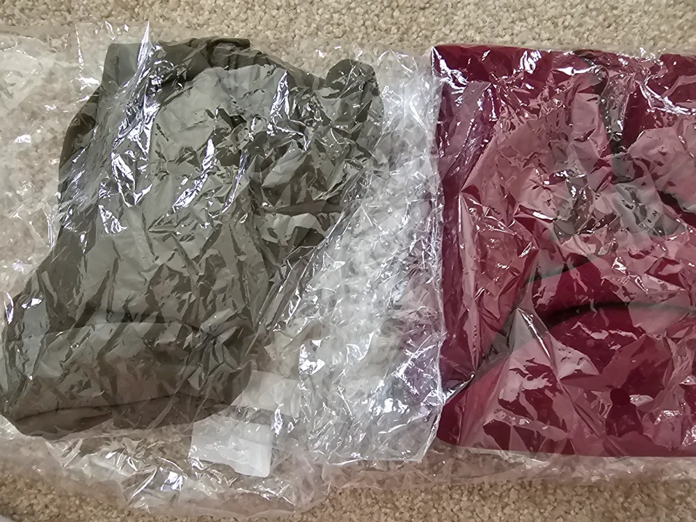 New Soft Chiffon Hijab - Olive & Burgundy