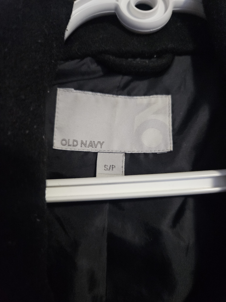 Old Navy Black Pea Coat - Size S