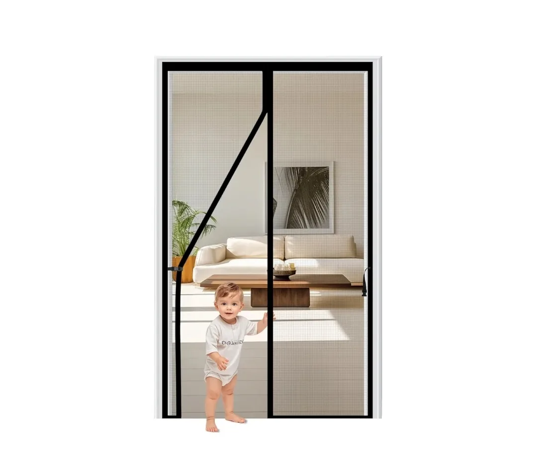 Magnetic Screen Door – Heavy-Duty Fiberglass Mesh (34" x 82") thumbnail