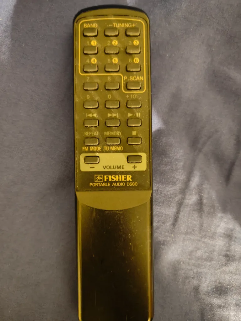 Fisher  Audio D580 system Remote thumbnail