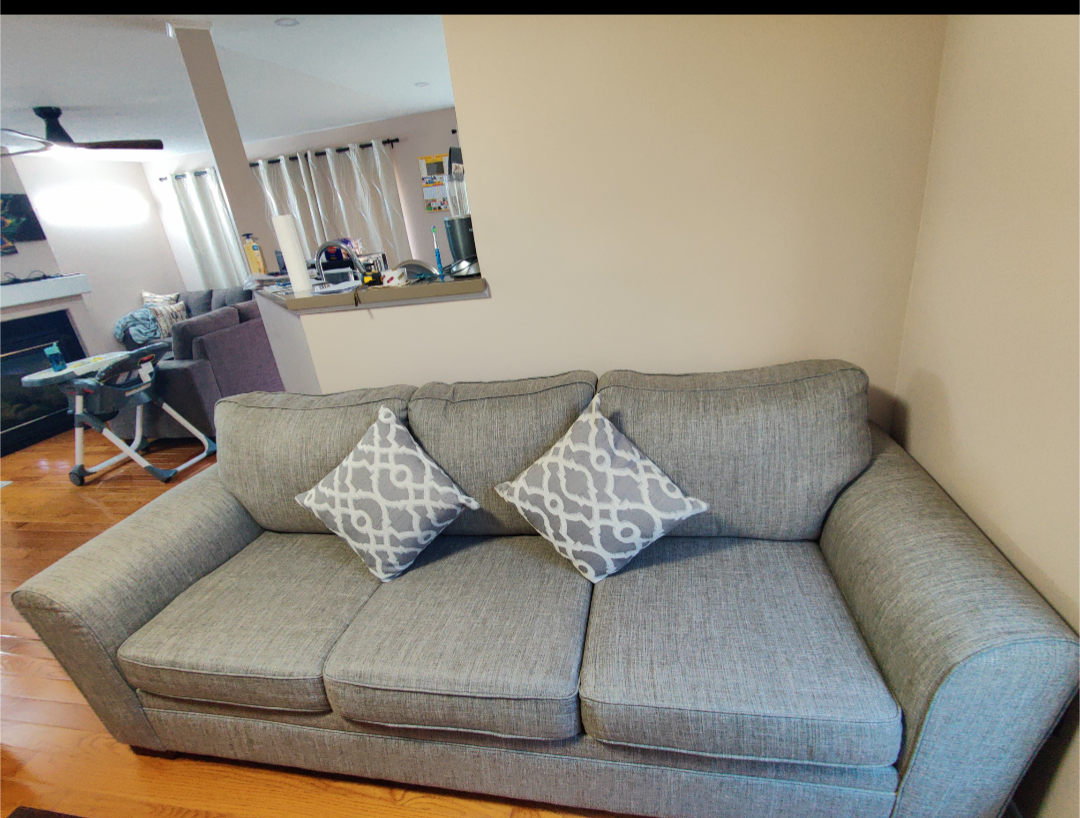 Grey Three-Seater Sofa - photo 2
