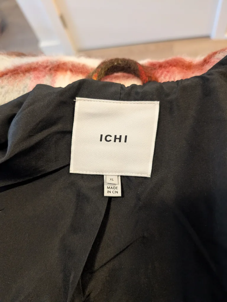 ICHI Plaid Sherpa Lined Jacket - XL image indicator(2)