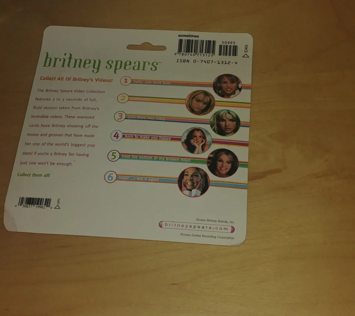 Britney Spears Sometimes Collectible Video Motion Card image indicator(2)