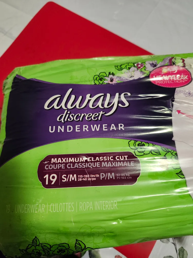 Always Discreet Underwear, Size S/M, 19 Count thumbnail