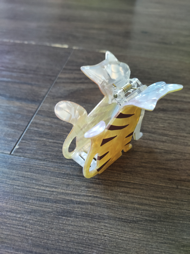 Cute Cat Hair Claw Clip - Yellow - photo 2