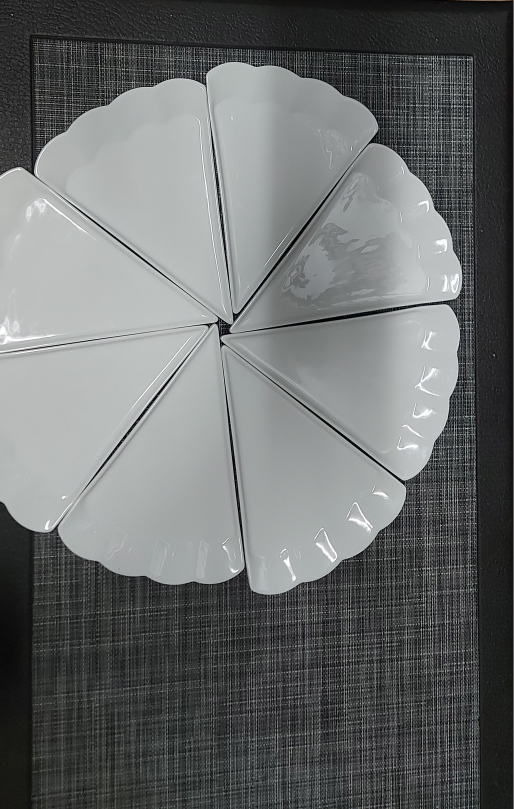 Pizza slize white Plates - Set of 8 (Cash only) - photo 3