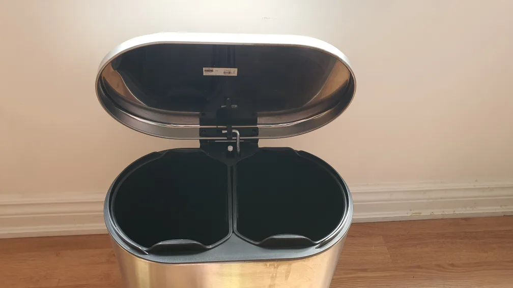 Ikea simplehuman Dual Compartment Step Trash Can image indicator(2)