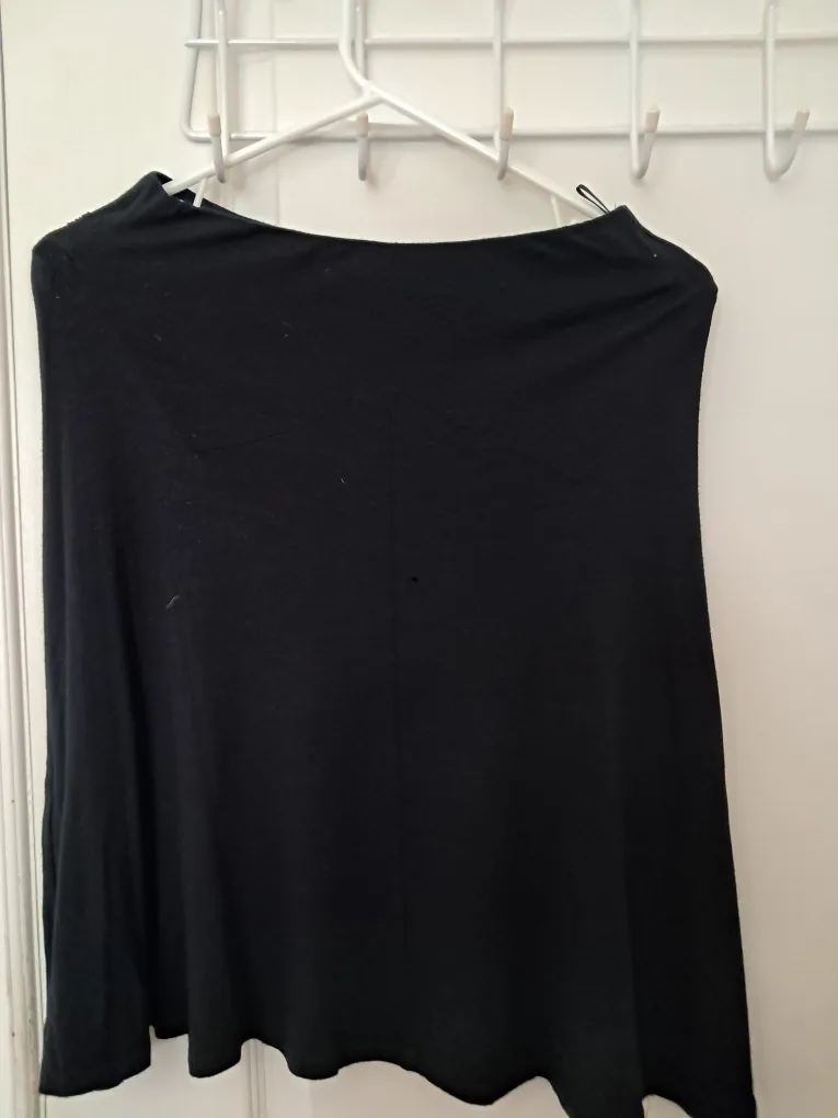 Topshop Black Skirt with beaded waist, Size 10 image indicator(2)