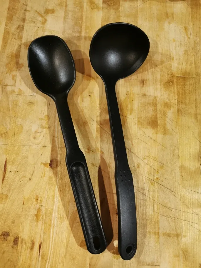 Black Ladle and Spoon Set thumbnail