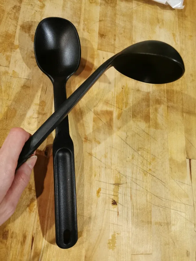 Black Ladle and Spoon Set image indicator(2)