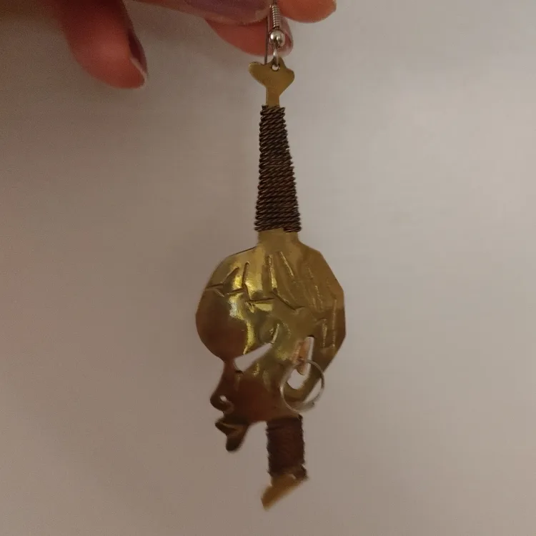 Unique Face Design Dangle Earrings image indicator(5)