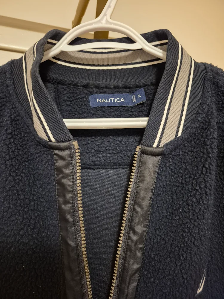 Nautica Blue&Red Fleece Jacket Size XL image indicator(6)