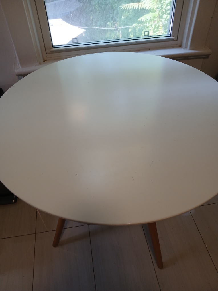 Round Dining Table - White, 35 inches - photo 2