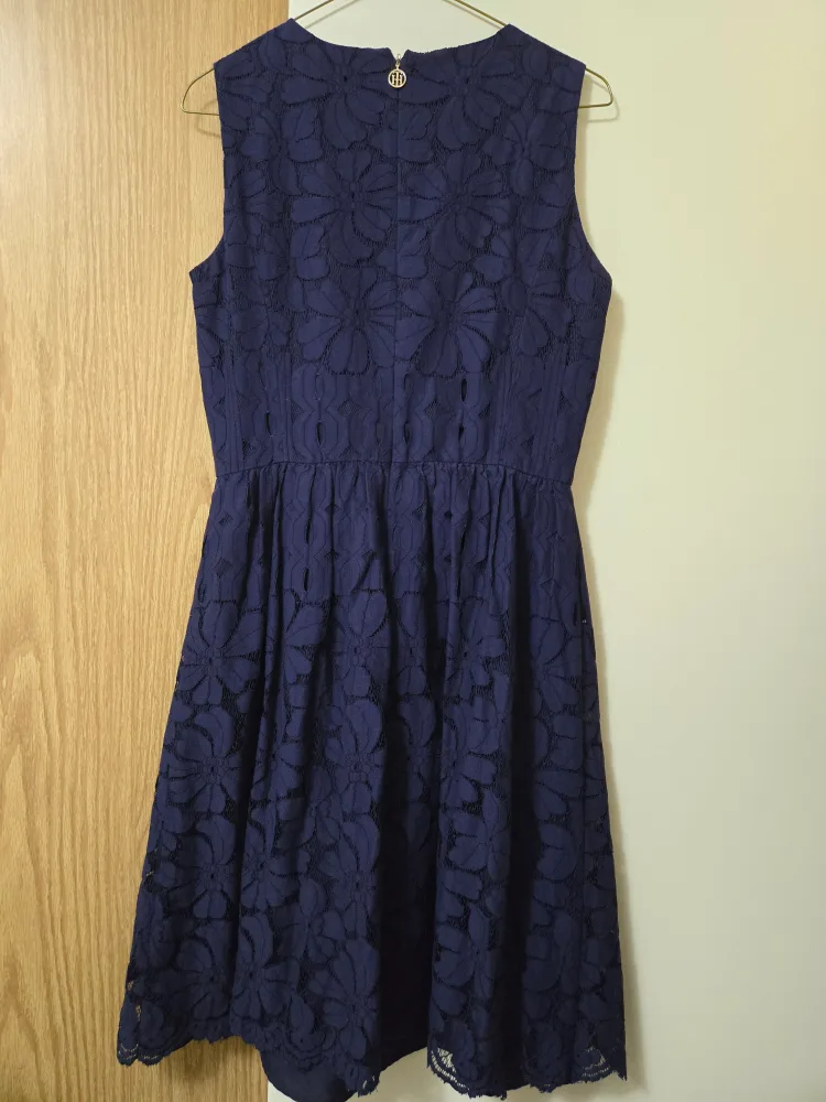 Tommy Hilfiger Navy Blue Lace Dress - Size 6 thumbnail