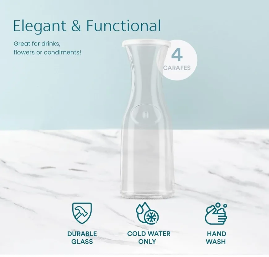 Kook GLASS CARAFE 35 oz Qty.4 image indicator(6)