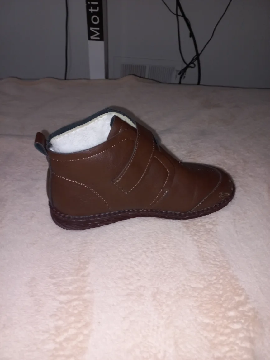 Brown Leather Ankle Boots, Size Unknown image indicator(4)