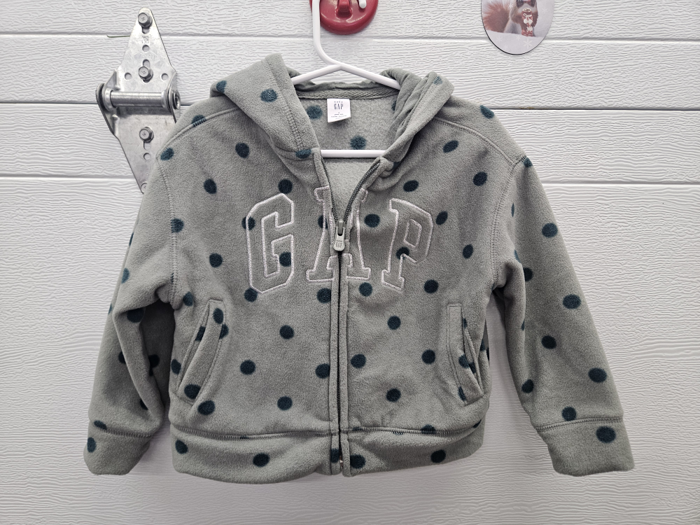 GAP Kids Grey Fleece Hoodie, Size 4