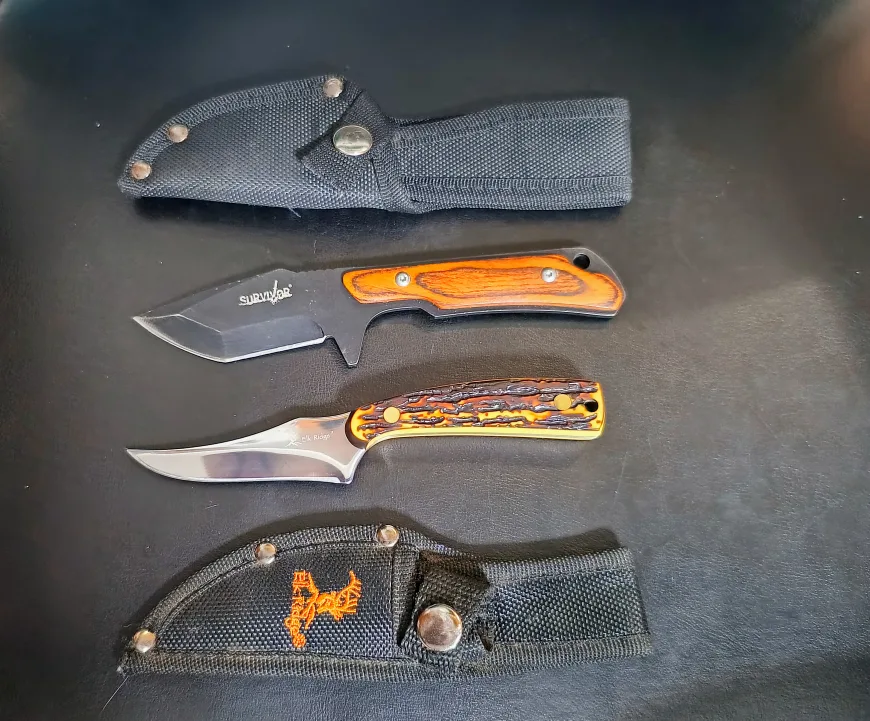 Two Hunting Knives with Sheaths thumbnail
