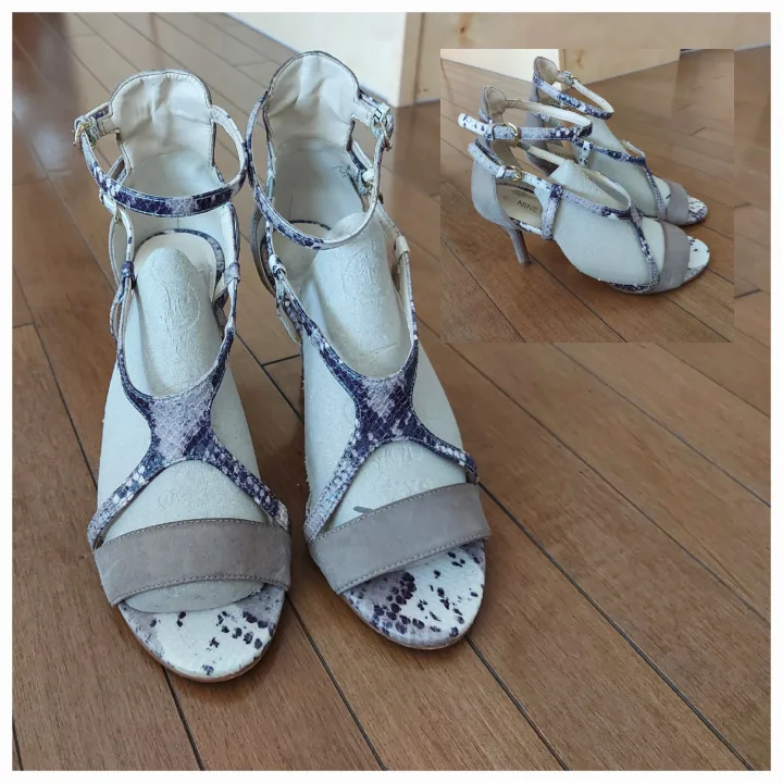 Nine West Snakeskin Heels, Size 7.5 thumbnail