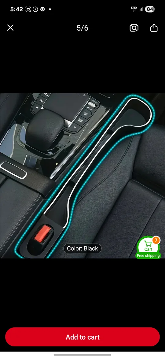 Car Seat Gap Organizer - Black, pick Scarborough or oshawa thumbnail