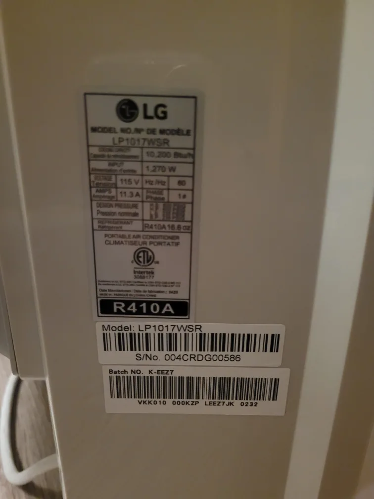 LG 10,200 BTU Portable Air Conditioner image indicator(2)