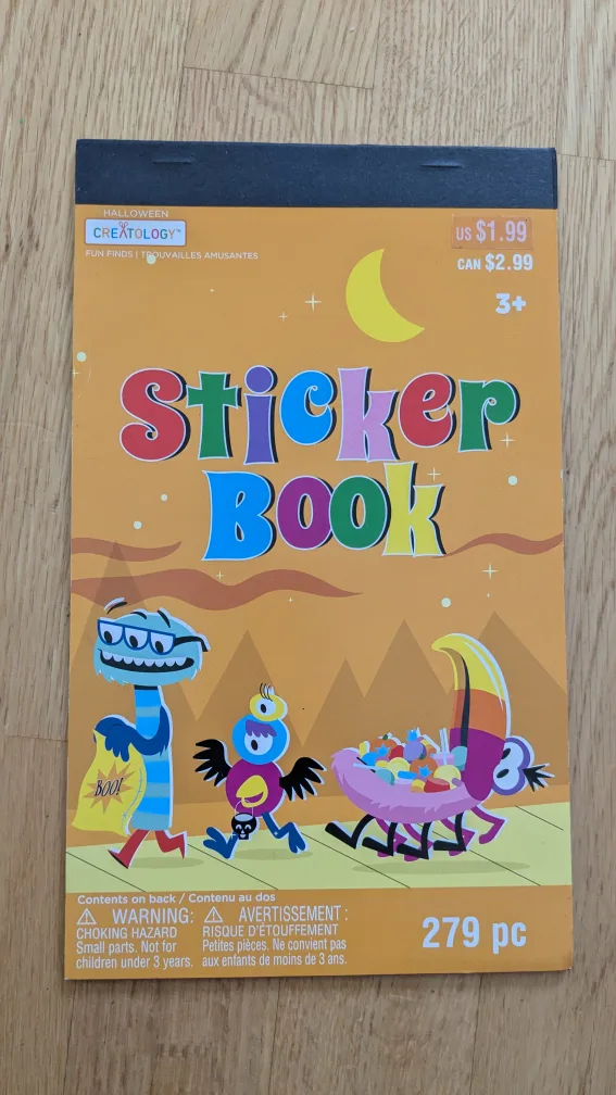 Halloween Sticker Book - New!