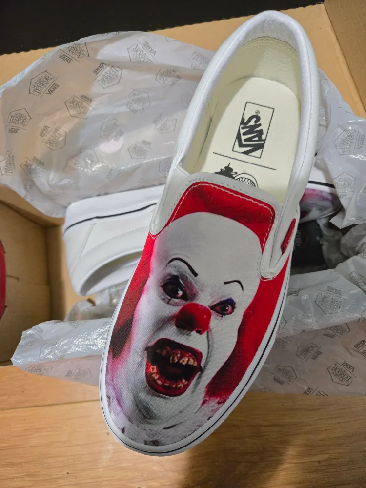Vans House of terror IT slip ons Rare. thumbnail