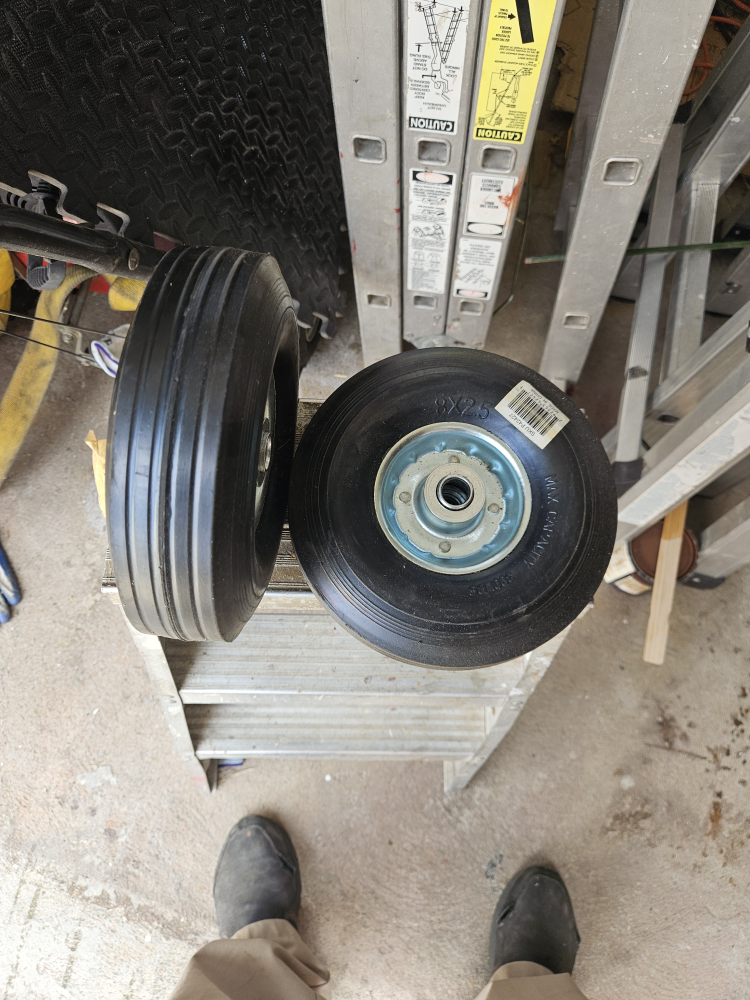 Pair of 8x2.5 Wheels