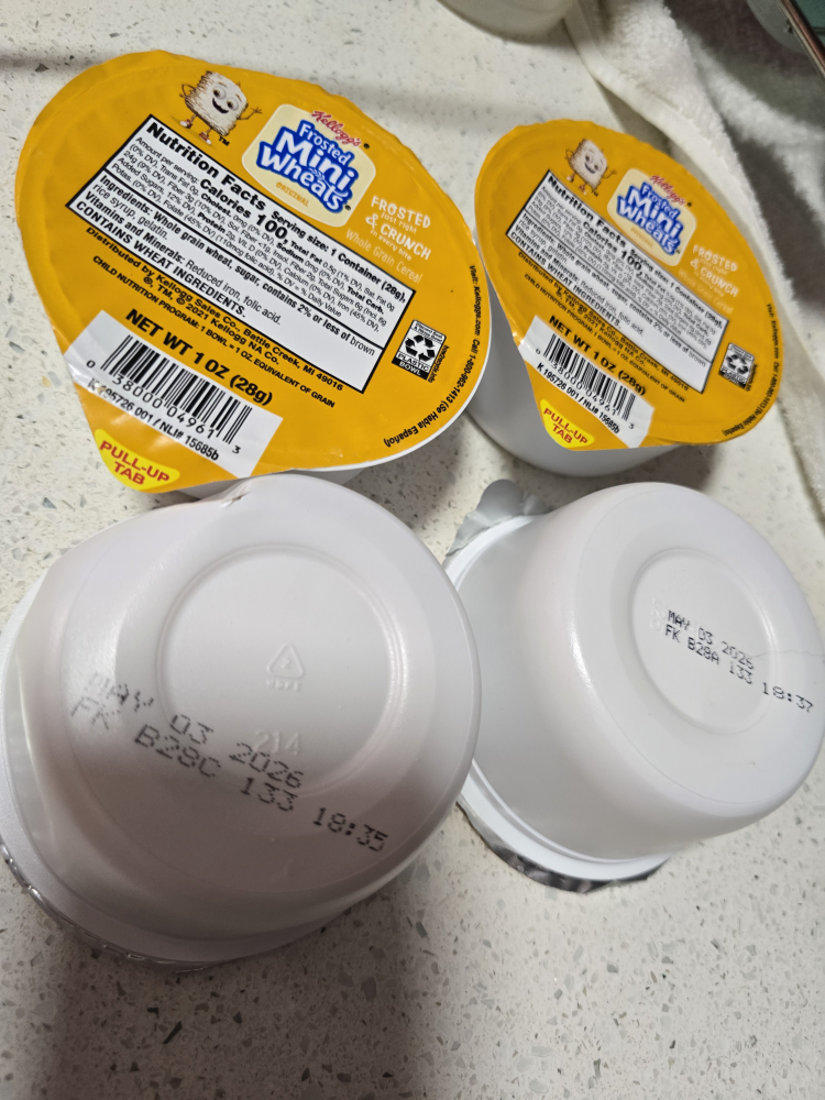 [freecycle] Mini Wheats Cereal Cups - New! - photo 2