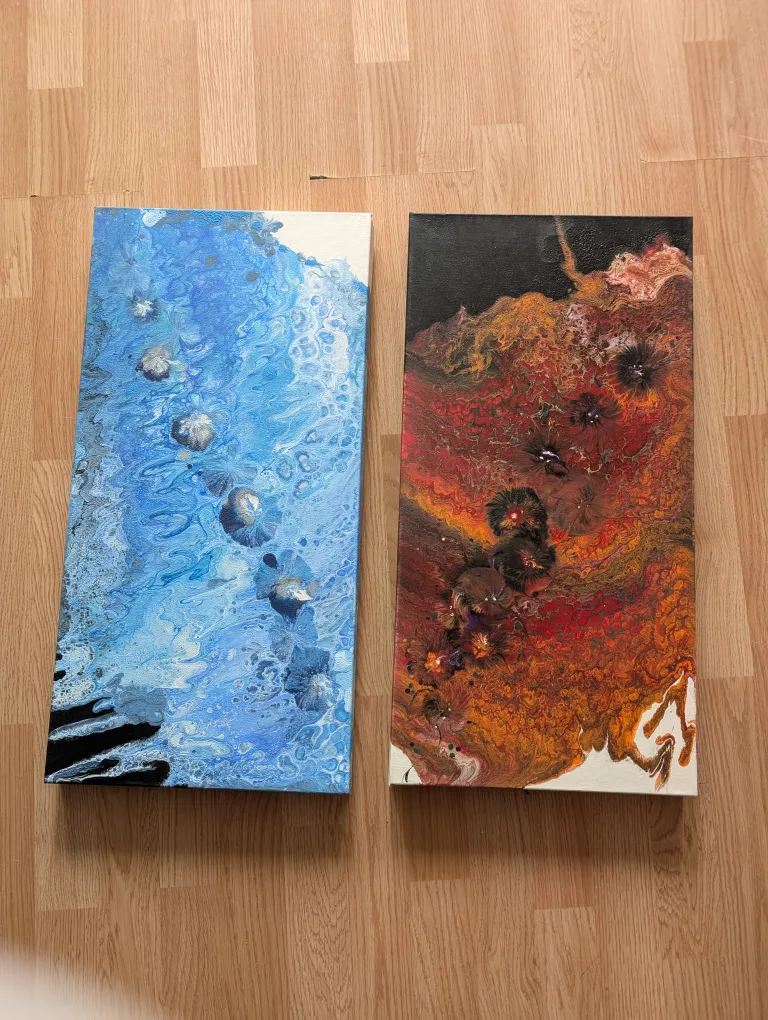 Two Fluid Art Paintings thumbnail