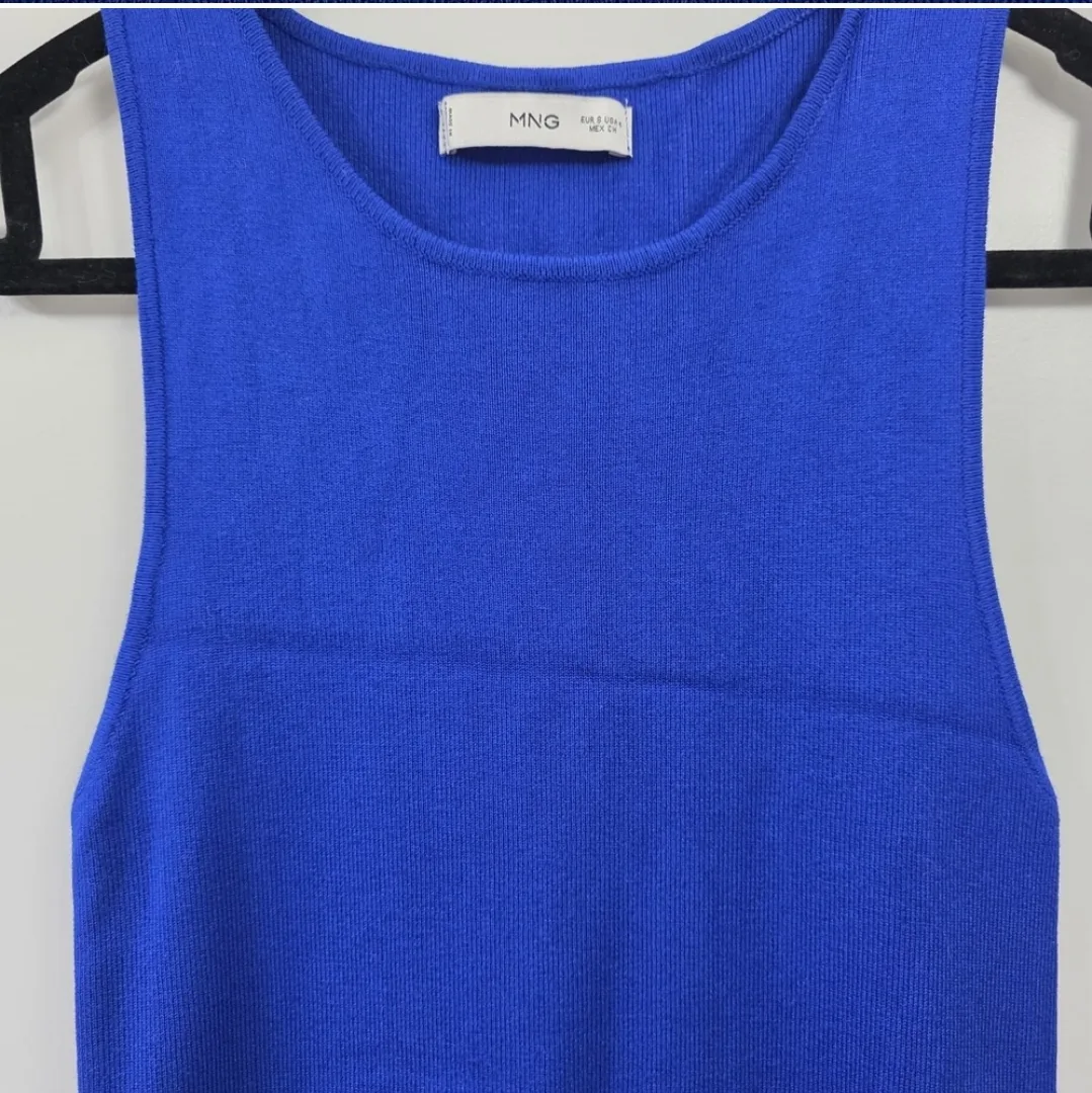 Mango Dress - Royal Blue Knit Dress image indicator(3)
