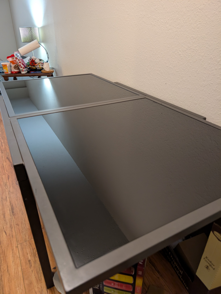 Black Glass Top Dining Table - photo 2