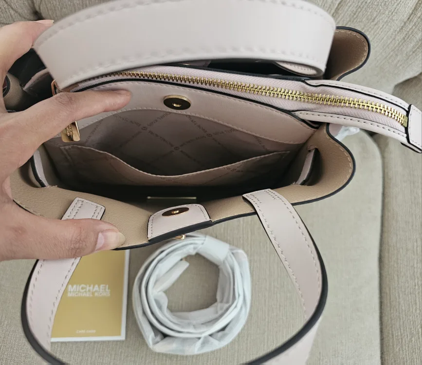 Michael Kors Emilia Satchel - Pale Pink image indicator(8)