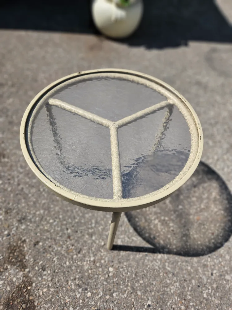 Glass Top Side Table - 24" Diameter thumbnail