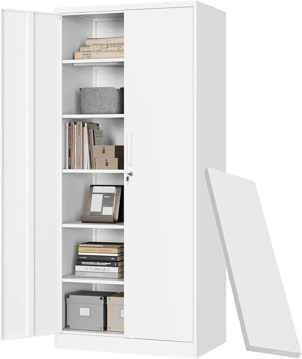 White Storage Cabinet thumbnail