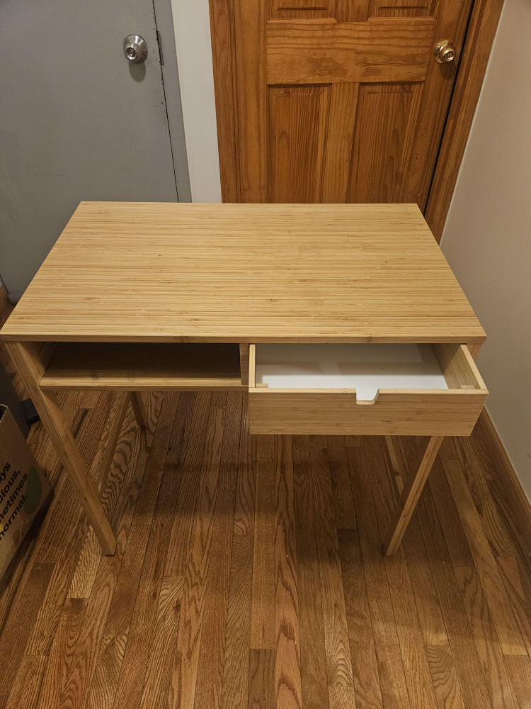 Small Wooden Desk with Drawer