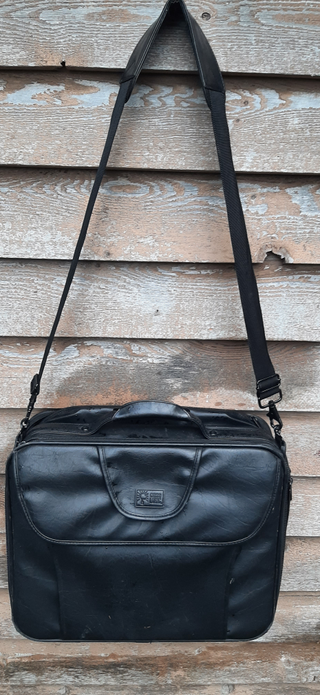 Black Leather Laptop Bag - photo 2