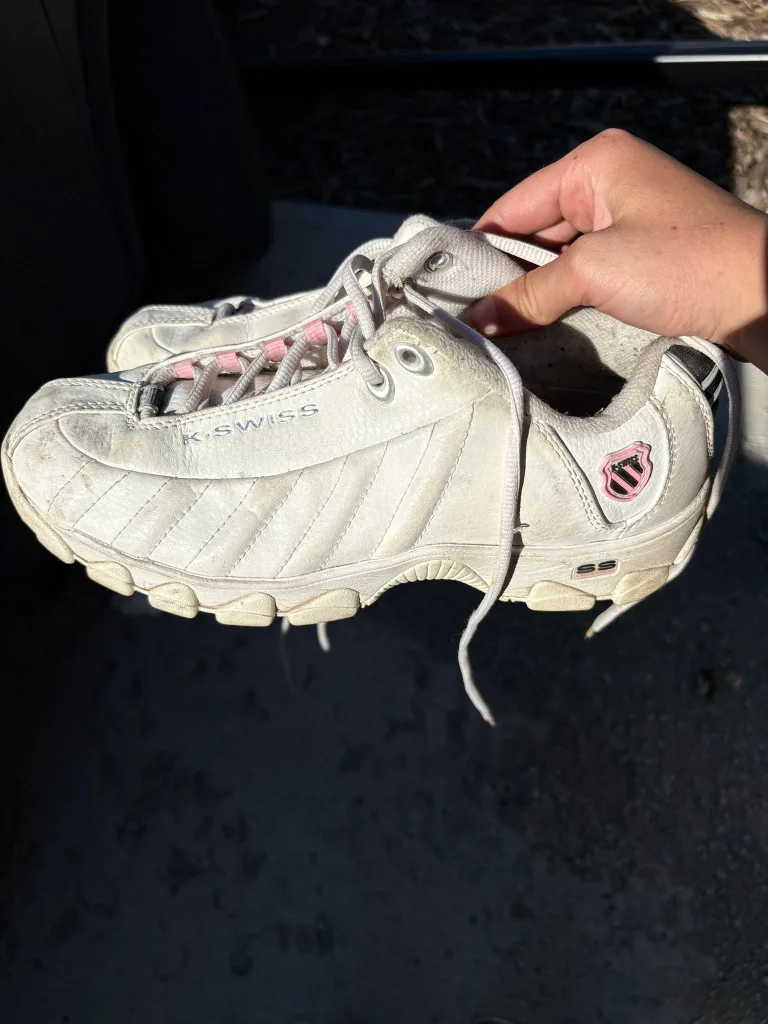 K-Swiss White Sneakers thumbnail