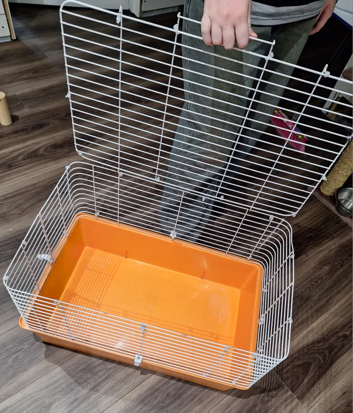 Orange & White Small Animal Cage thumbnail