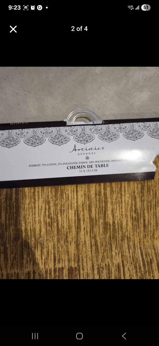 Artistic Accents Table Runner 13x72 inch - photo 3
