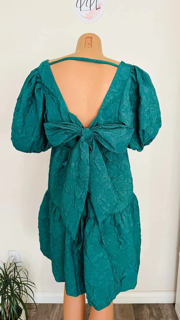 PPL Fashion Puff Sleeve Tiered Mini Dress image indicator(5)