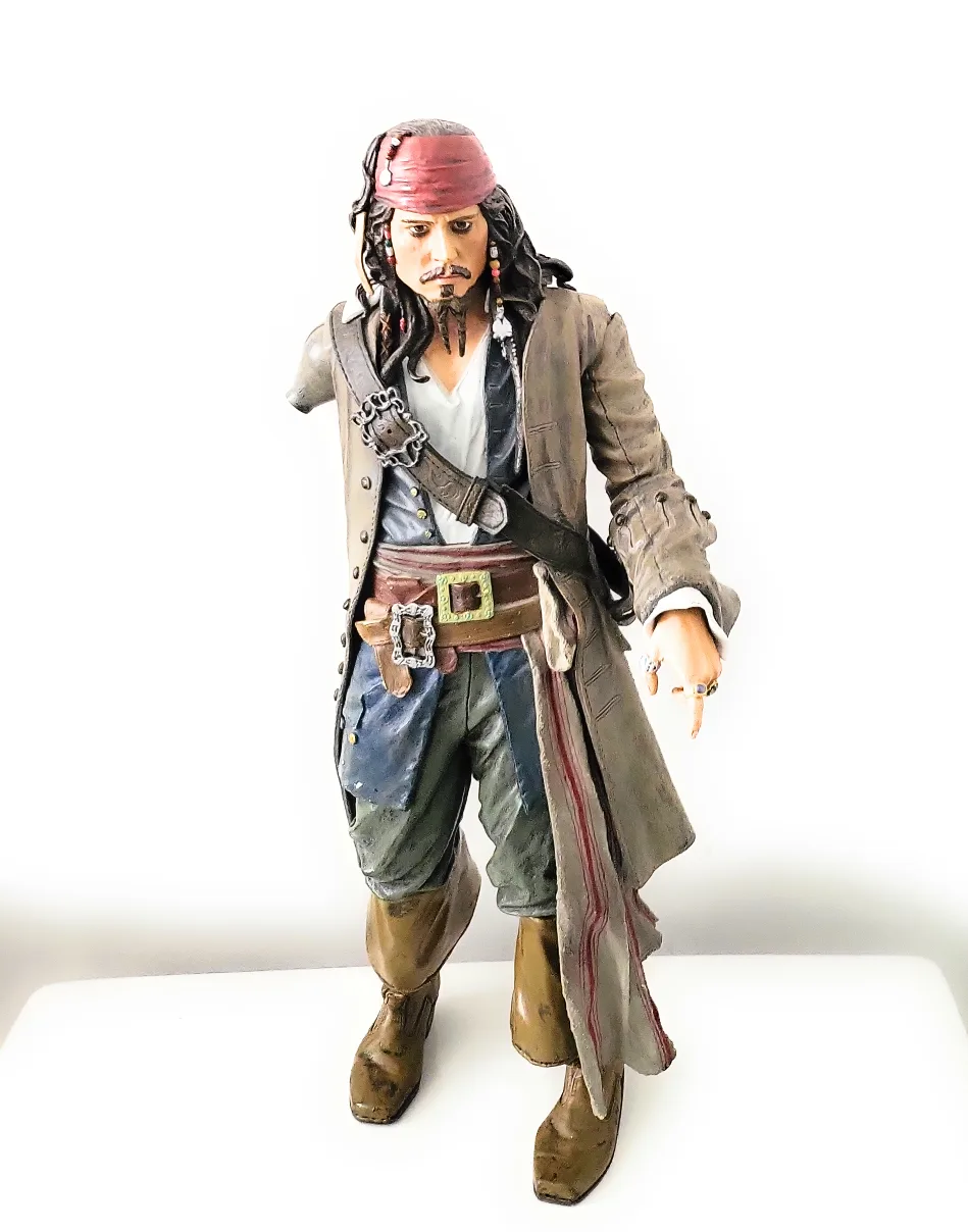 Pirates of the Caribbean Jack Sparrow Statue. one arm missing image indicator(2)