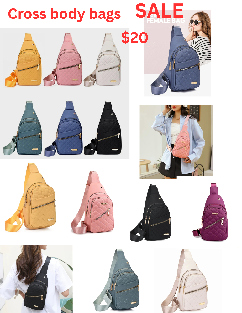 Assorted Bags - Water Bottles, Fanny Packs, Crossbody Bags