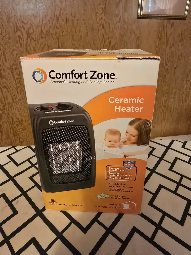 Comfort Zone Ceramic Heater - Small Space thumbnail